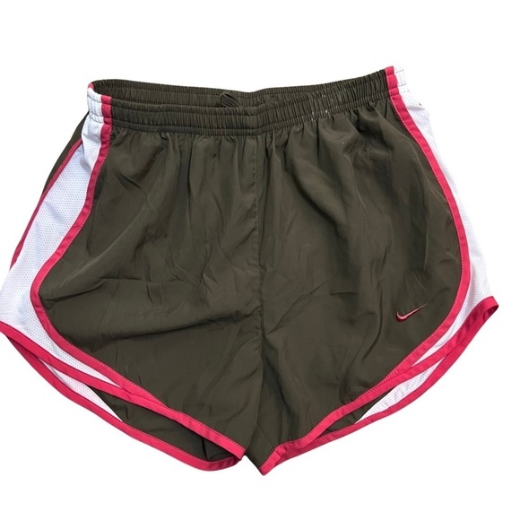 Nike Dri Fit Women’s Running Shorts Brown & Pink Size Small - Picture 1 of 7